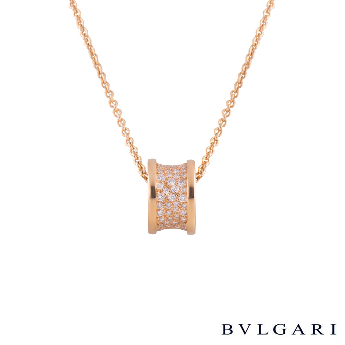 bvlgari rose gold pendant